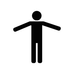 Fototapeta na wymiar pictogram man icon over white background. vector illustration