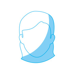 woman with short hair icon over white background. vector illustration