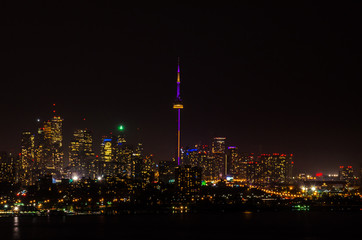 Fototapeta na wymiar Lights of Toronto