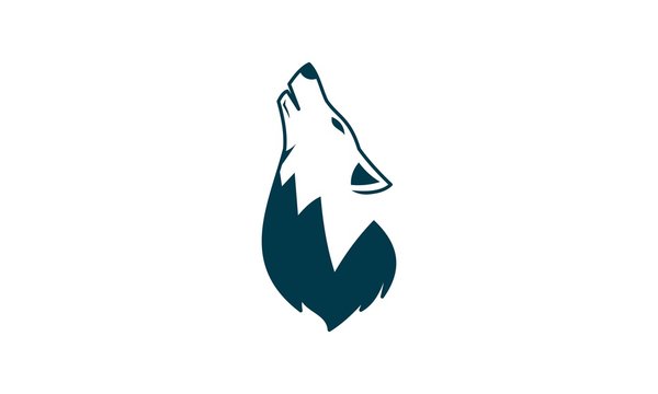 Wolf Head Logo Template 