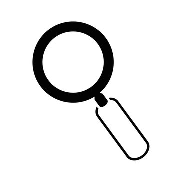 magnifying glass icon over white background. vector illustration