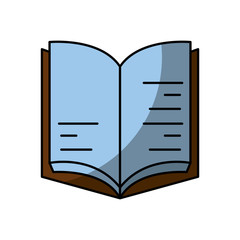 academic book icon over white background. vector illus