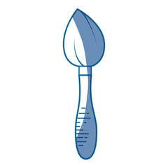 paint brush icon over white background. vector illustration