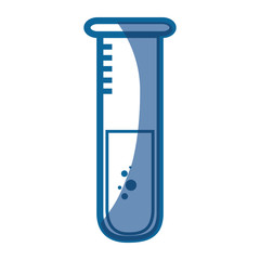 test tube icon over white background. vector illustration