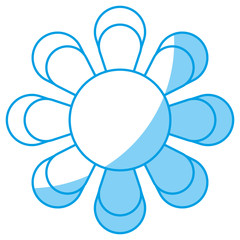 beautiful flowers icon over white background. vector illustration