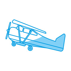 plane icon over white background. vector illustration