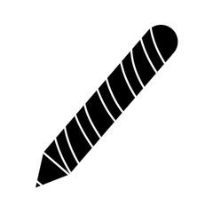 pencil utensil icon over white background. vector illustration