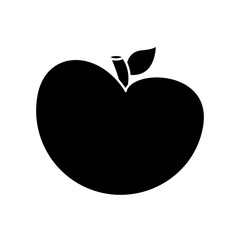 apple fruit icon over white background. vector illustration