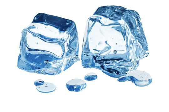 Cracked ice cube