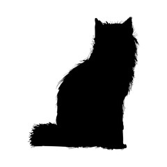 wolf wildlife animal image is pictogram. pencil sketch of wolf landscape vector illustration