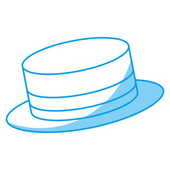 hat accessory  icon over white background. vector illustration