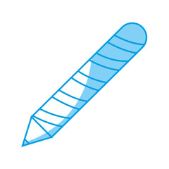 pencil icon over white background. vector illustration
