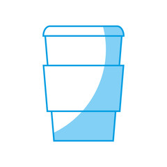 coffee cup icon over white background. vector illustration