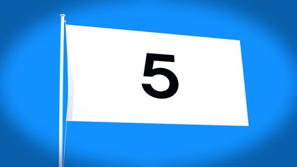 the flag of 5 (five)