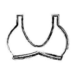 Women bra icon over white background. vector illustration