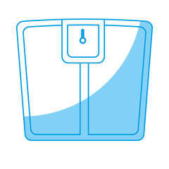 weight scale icon over white background. vector illustration