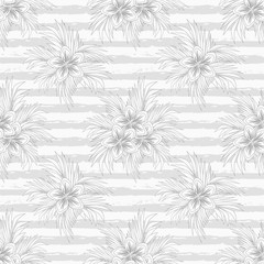 Beautiful summer floral seamless pattern, vector illustration