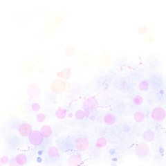 Pink on blue background splatter circles background.