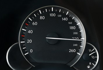 Speedometer of a car