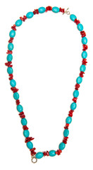 Woman jewellery isolated on white background