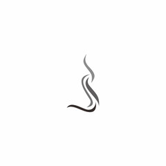 cigarette smoke element logo vector