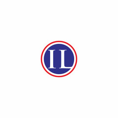 IL Letter lens camera logo