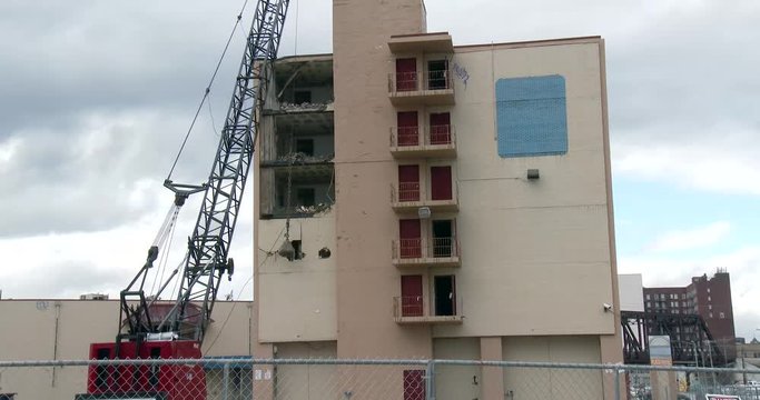 Wrecking Ball - Demolition - Old Hotel
