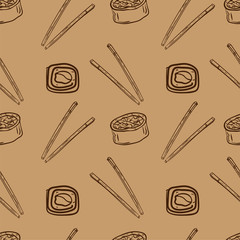 pattern sushi background graphic