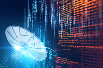 Programming code abstract technology background