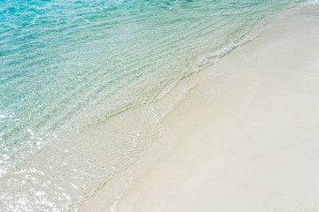Fototapeta na wymiar beach with transparent blue water