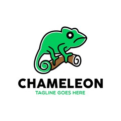 Unique Chameleon Logo