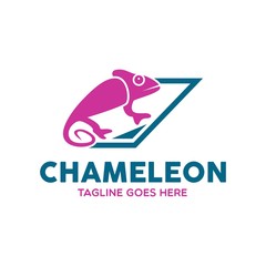 Unique Chameleon Logo
