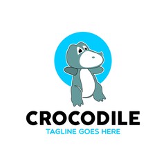 Unique Crocodile Logo Mascot Character