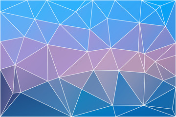 Blue shades pink geometric background with mesh.
