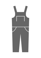 Obraz premium Coverall, protective clothing. Flat icon, object for design. Illustration
