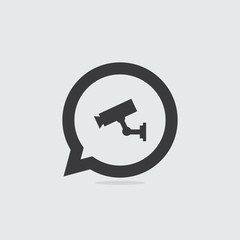 CCTV Speech Bubble Icon