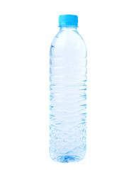 Naklejka premium Water bottle isolated on white background.