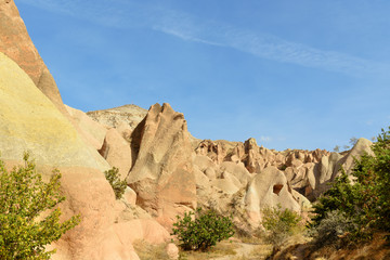 Red valley. Cappadocia. Turkey