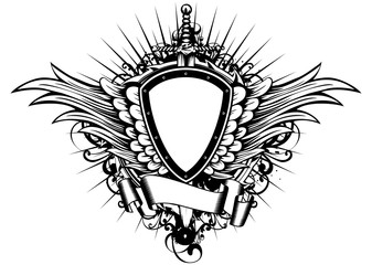 Obraz premium board sword wings3