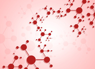 Abstract molecules medical background