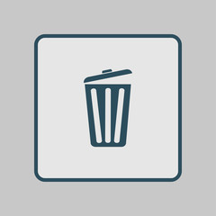 Trash can icon. Delete, Move to Trash, clear the disk space. Vector illustration.