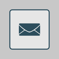 Flat  icon of letter.Mail icon. Vector symbol. 