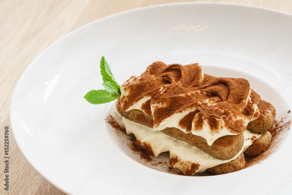 Wall mural tiramisu cake