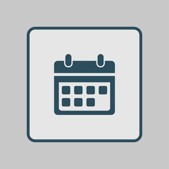 Vector calendar icon. Important dates sign. Flat design style.