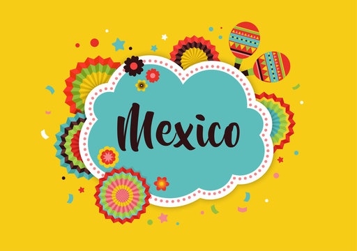 Mexican Fiesta background, banner