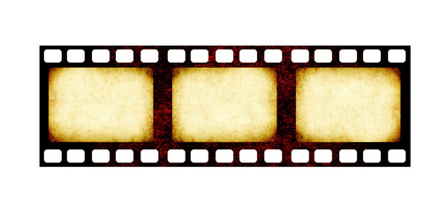 Retro filmstrip with grunge paper texture