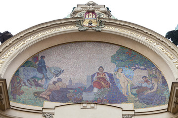 Municipal House,  mosaic, Prague, Czech Republic