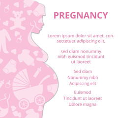 pregnant woman silhouette