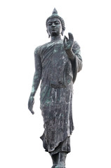 Fototapeta na wymiar buddha statue isolated on white background