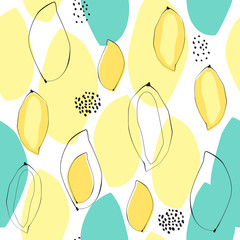 Abstract mango seamless background. A beautiful concept for wrapping and fabric. Summer mood - 152277938
